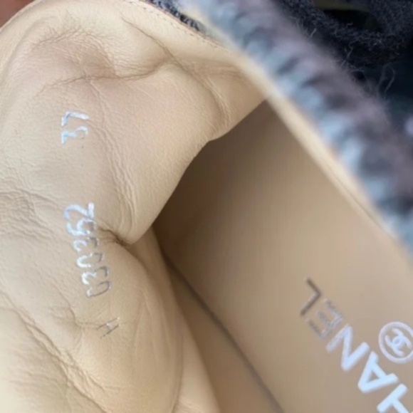 Chanel CC Tweed Lace-Up Ankle Boots - Picture 9 of 14